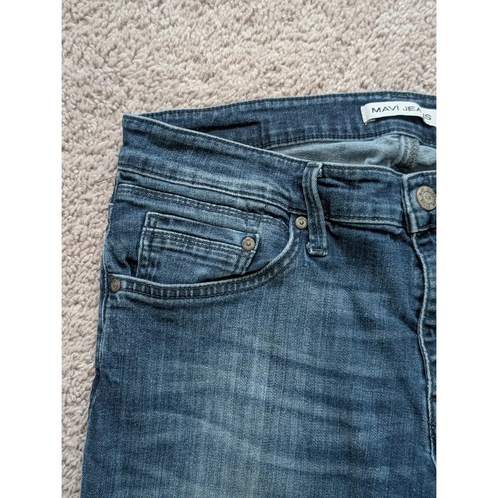 Mavi Marcus Slim Straight Leg Jeans Mens 33x32 (Fits 33x30) Blue Denim Med Wash - Picture 4 of 15